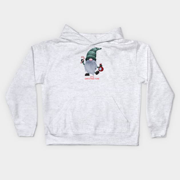 IT IS CHRISTMAS TIME Kids Hoodie by Nomad ART